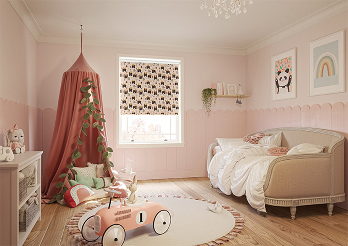 Bear Necessities, Rosewood - Twist&Fit Roller Blind - Image 7
